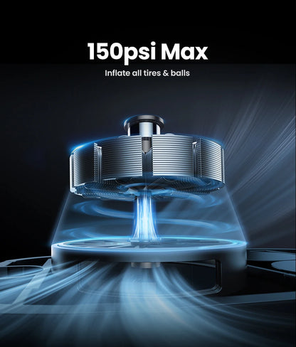 UGREEN Car Air Pump Portable Air Compressor for Car Motorcycles Bicycle Electric Tire Inflator with LCD Digital Display