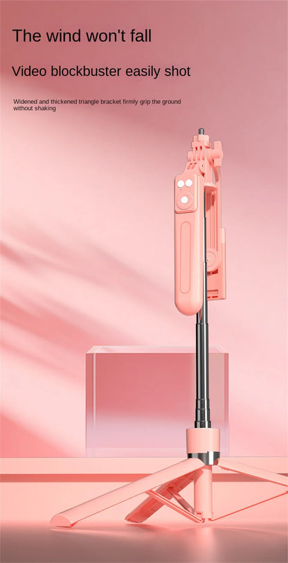 MEUYAG 170cm 360° rotation Selfie Stick with Wireless Bluetooth Extended Tripod with Remote Shutter for Android ios smartphone