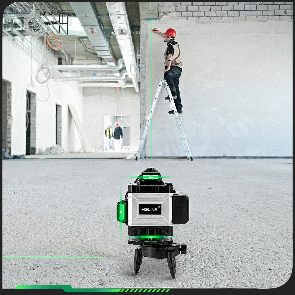HGLINE Professional 16 Lines Laser Level With APP Remote Control Selfleveling 360° Horizontal And Vertical Laser Level