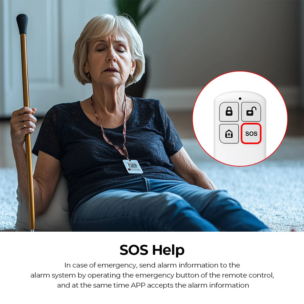 Smart Home Tuya GSM Alarm System 4G Wifi System for House Security Wireless with Door Sensor Smart Life APP Control for Alexa