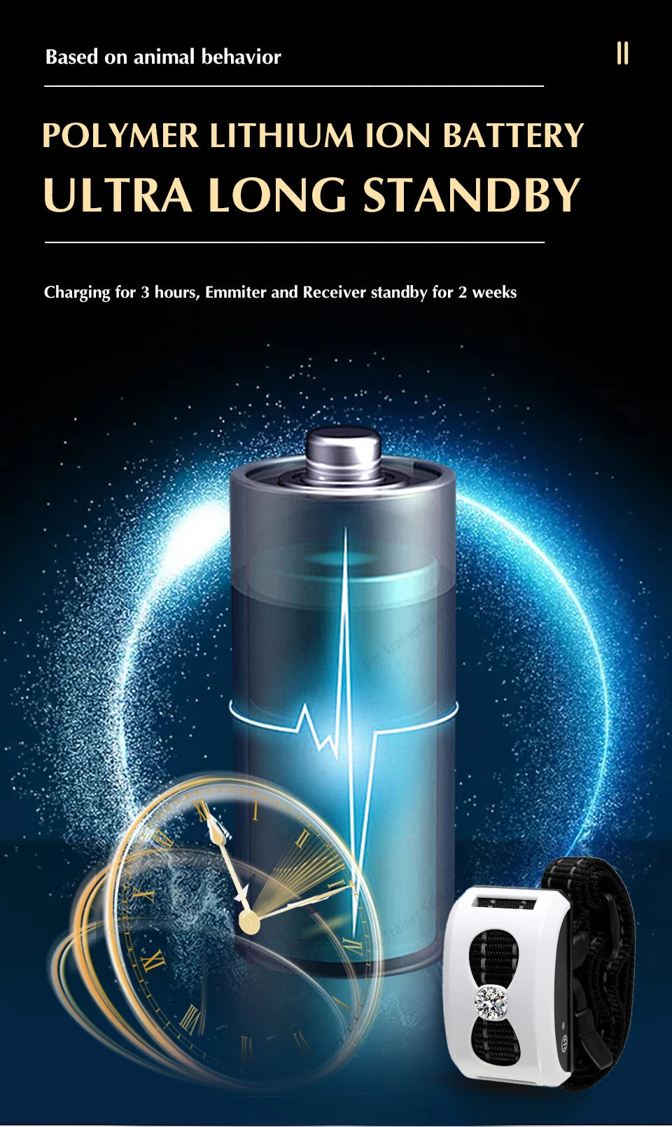 2 In 1 Electric Pet Wireless Fence Dog Training Collar Anti Runaway Up to 3 Dogs Outdoor Pet Containment Rechargeable System