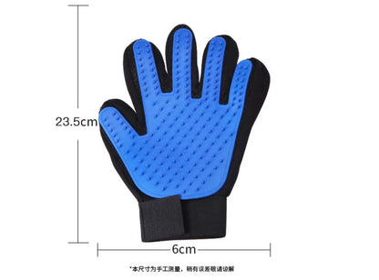 Pet Grooming Kit for Dog Cat Rabbit Fur 2 Sided Grooming Brush Bath Cleaning Glove De-Shedding De-Matting Pet Hair