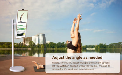 Smart Home Fitness Entertainment Movable Charging Screen Built-In Dual Speaker High-Definition Camera Smart Interactive Displays