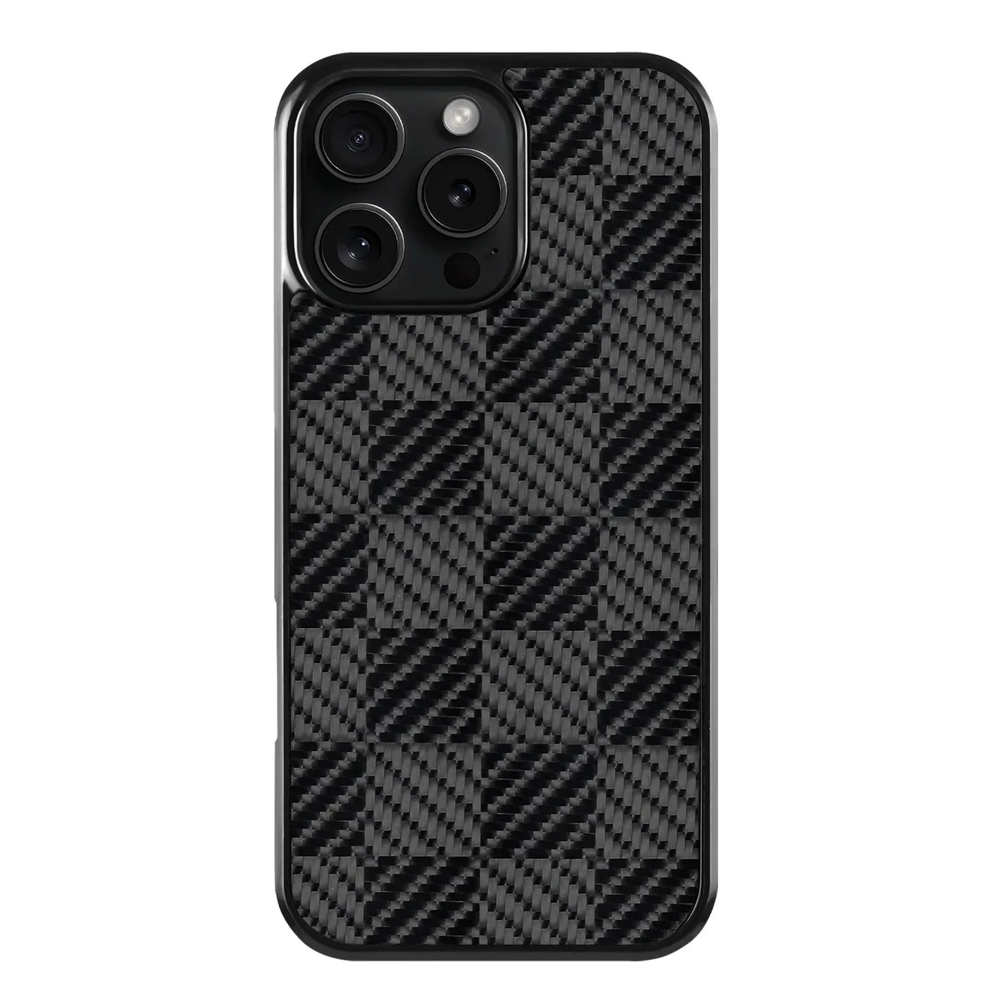 Shockproof Armor Cover - Carbon Fiber Magnetic Case With Honeycomb Block Texture for iPhone 11 12 13 14 15 16 17 Air Pro Max