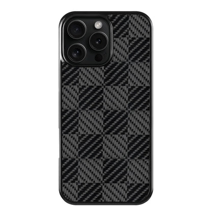 Shockproof Armor Cover - Carbon Fiber Magnetic Case With Honeycomb Block Texture for iPhone 11 12 13 14 15 16 17 Air Pro Max