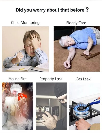 Smart Home Tuya GSM Alarm System 4G Wifi System for House Security Wireless with Door Sensor Smart Life APP Control for Alexa